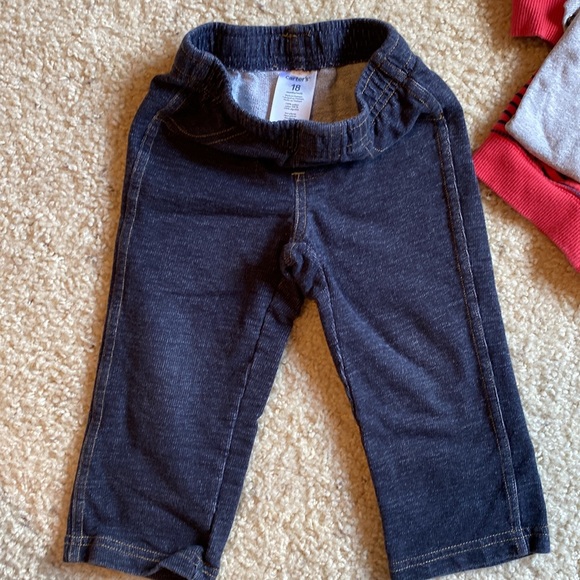 Carter’s 18 month Fox -Red, Gray, and Navy full zip hooded sweat set. 4 pieces - Picture 6 of 8
